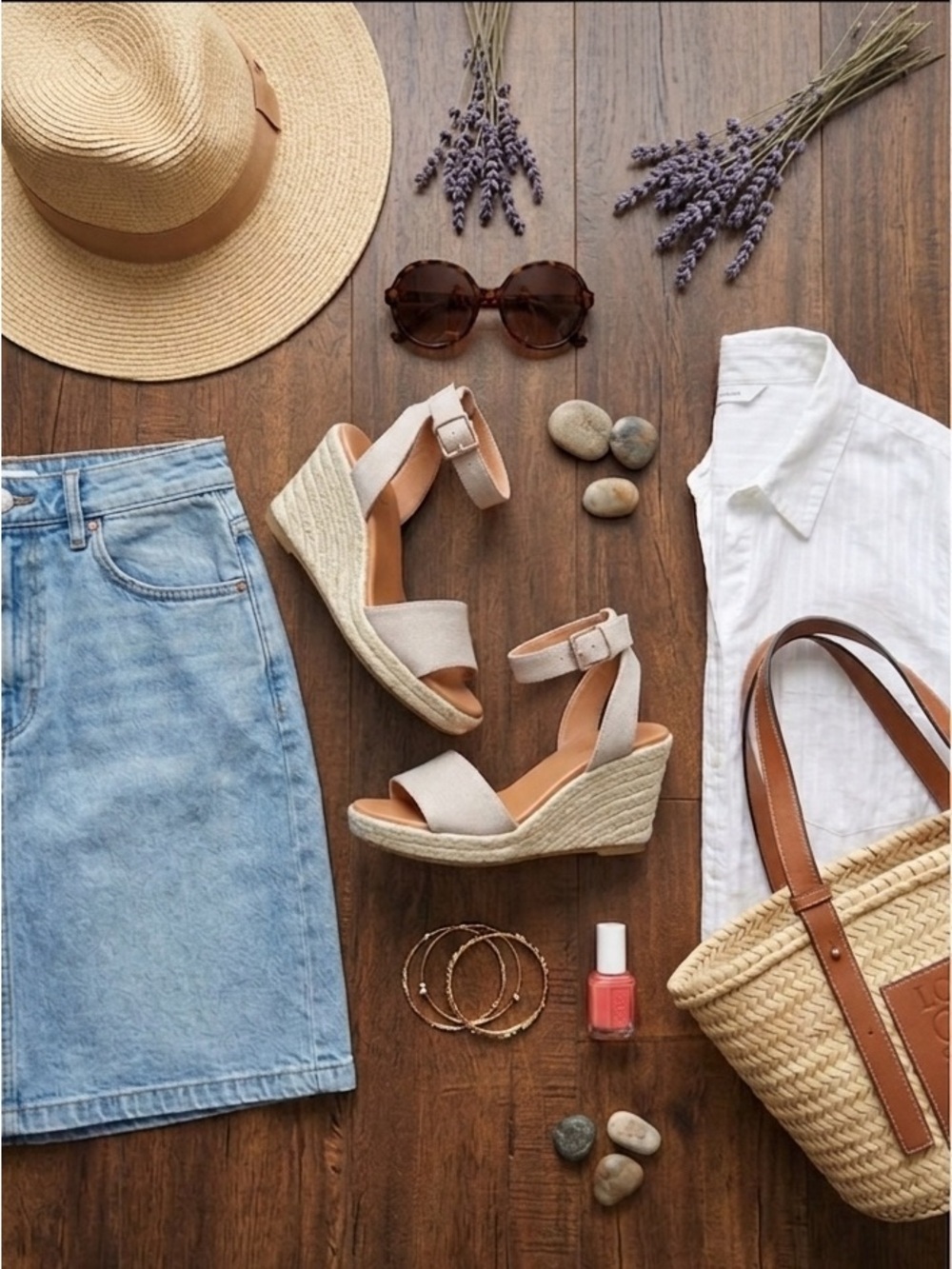 J. Crew Beige Linen Espadrille Wedge Sandals